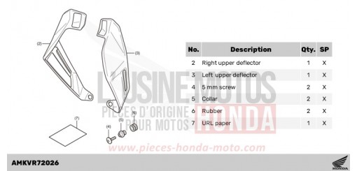 KIT,UPPER DEFLECTOR NSS750R de 2024